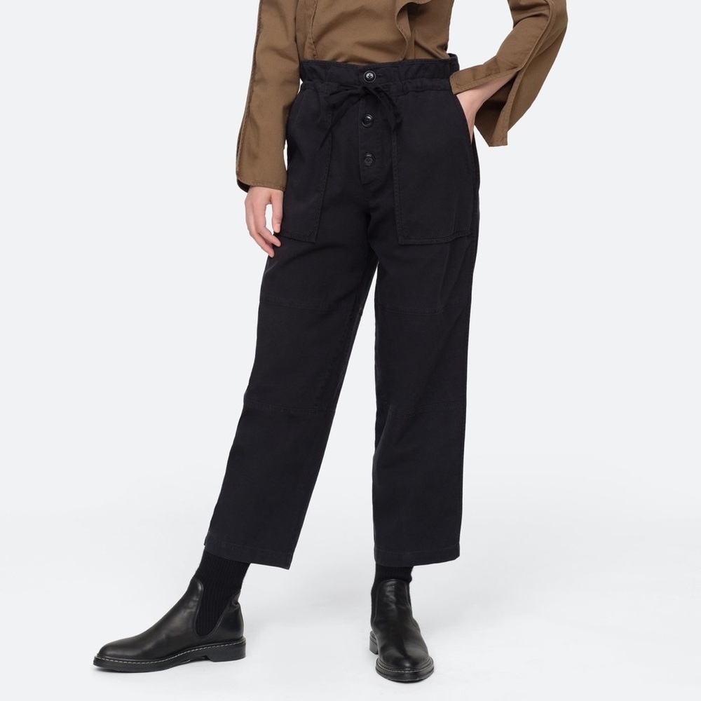 Sea New York Black Cropped Utility Pants